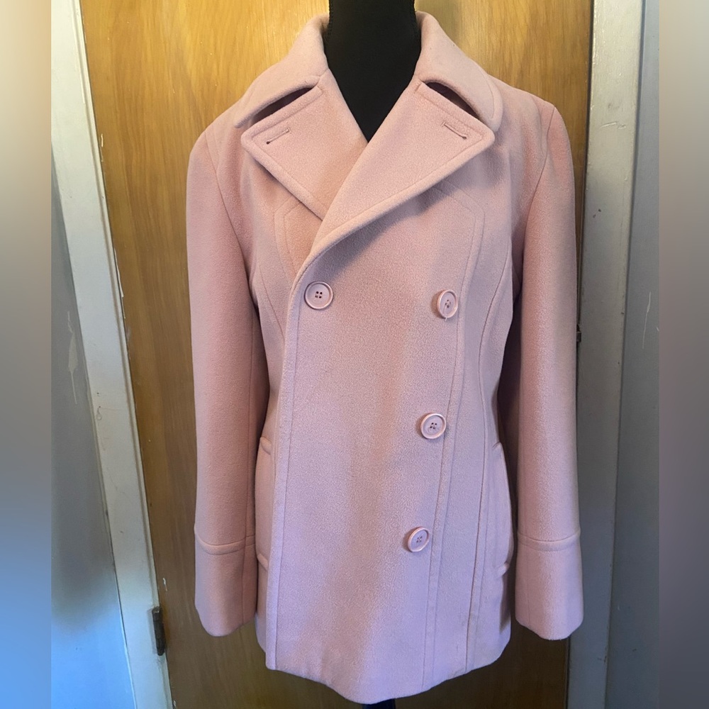Gallery Women's Soft Pink Pea Coat